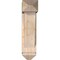Ekena Millwork Traditional Arts and Crafts Smooth Bracket w/ Offset Brace, Douglas Fir, 7 1/2"W x 22"D x 30"H BKT0806X22X30TRA03SDF - alternate 4